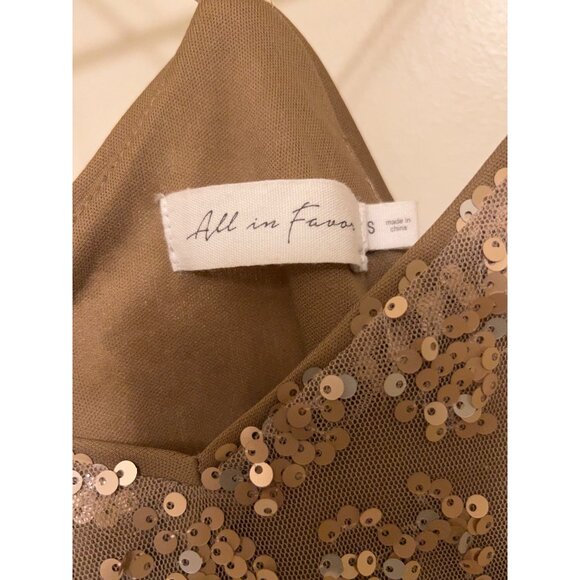 All In Favor Women’s Sequined Sparkly Strappy Party Mini Dress Size S - Picture 10 of 15